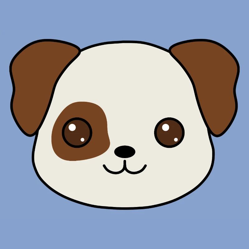 conception de dessin animé de chiot charmant