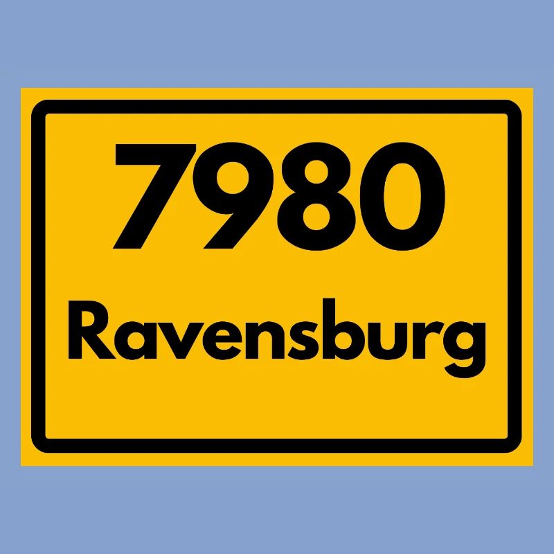 OLD POSTCODE ZIP CODE RETRO 7980 RAVENSBURG HEIMAT