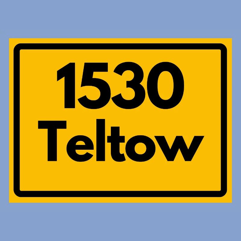 OLD POSTCODE POSTCODE RETRO 1530 TELTOW HEIMAT
