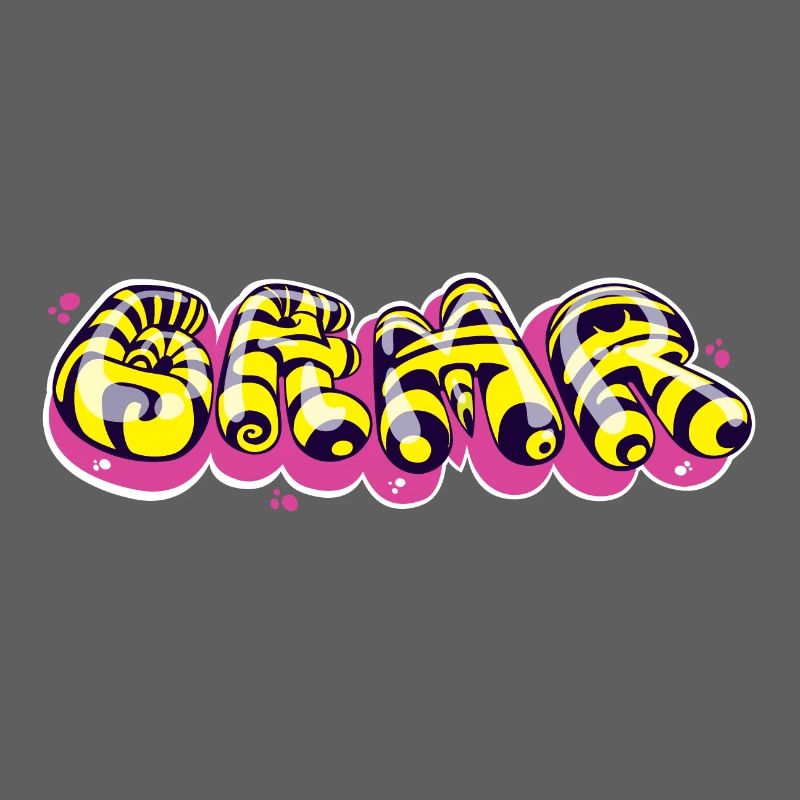 Conception de texte colorée de style graffiti