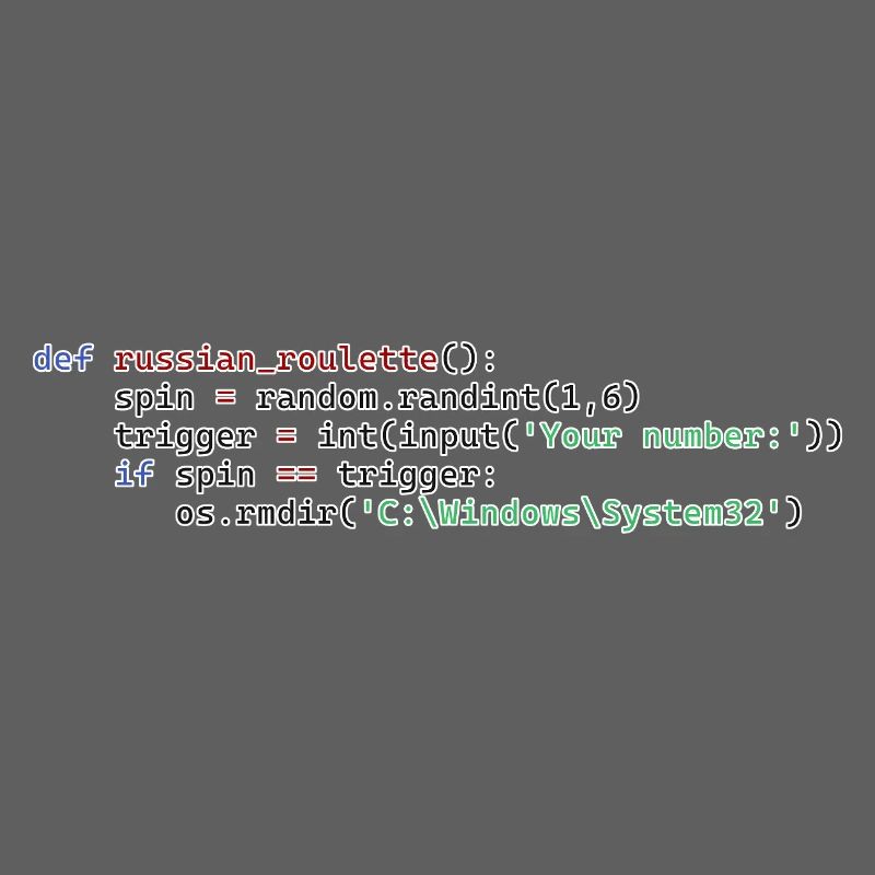 Python Russisches Roulette