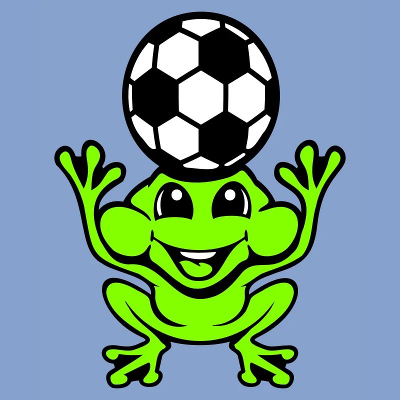 Frog Soccer Header Ball Playing Toad