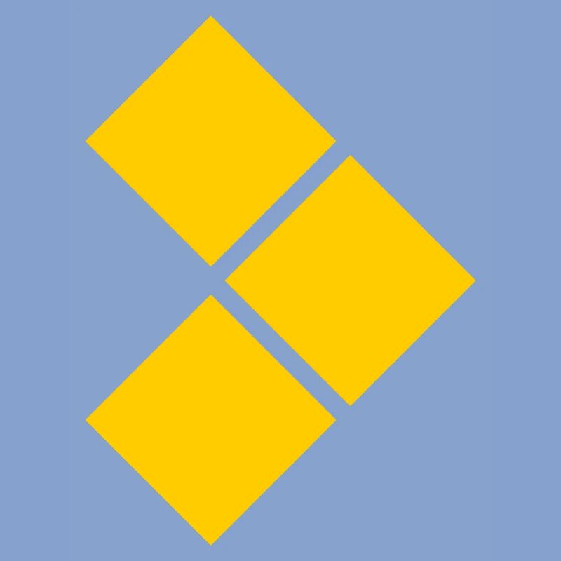 Geometric Yellow Diamond Grid