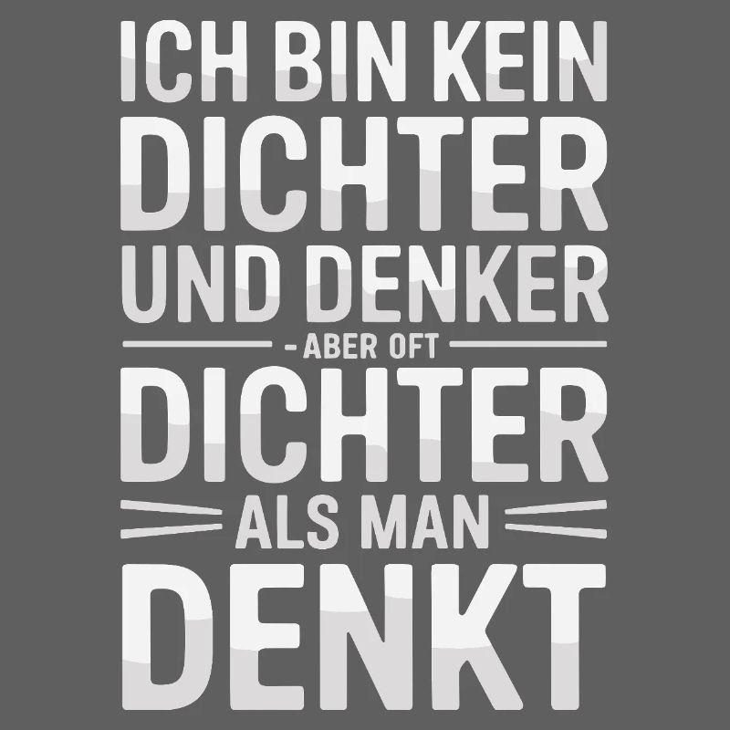 I am not a poet and thinker but often a poet