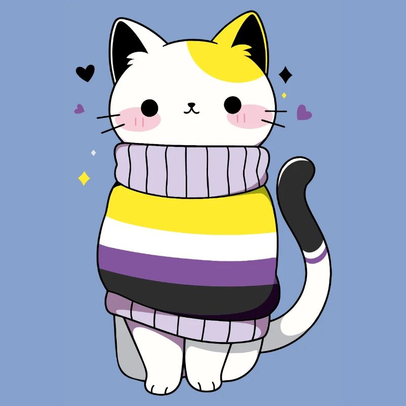 Nonbinary Cat CSD queer pride month LGBT queer
