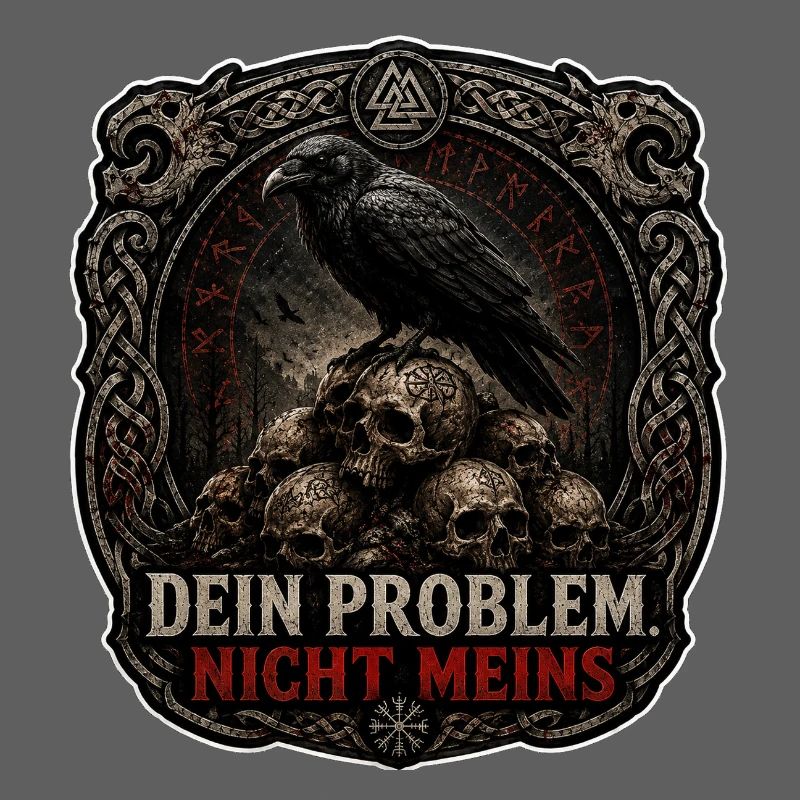 Dein Problem Nicht Meins Gothic Patch