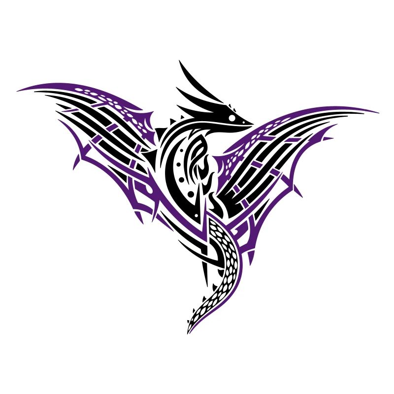 Fantasy dragon with large wings