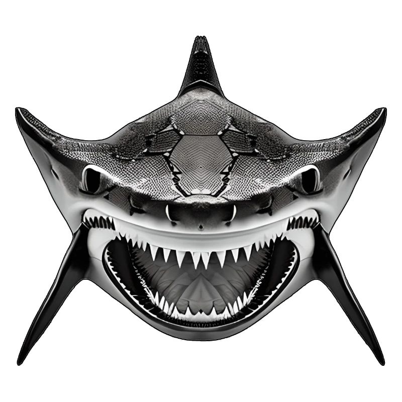 Requin avec la gueule ouverte