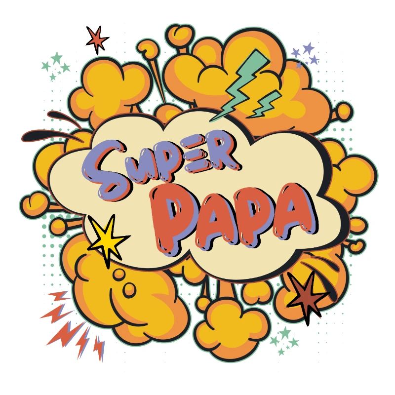 Super Dad Comic Explosion