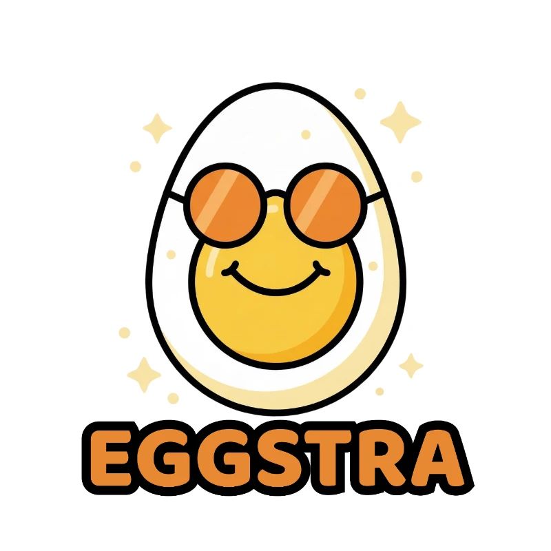 EGGSTRA Chill Fashion Egg avec lunettes de soleil Easter Easter