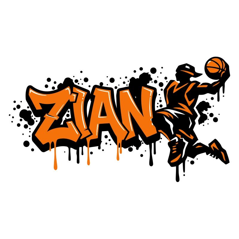 Zian Graffiti Dunk Orange