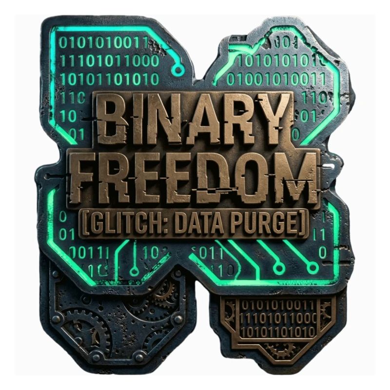 Binary Freedom Glitch Data Purge Sci-Fi