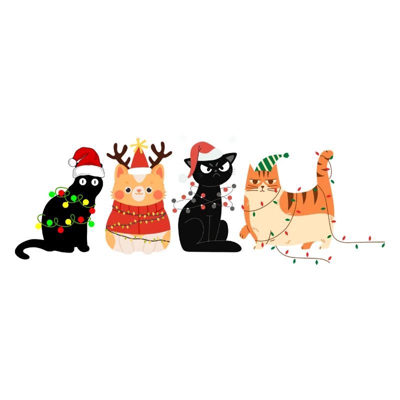 Chat à Noël