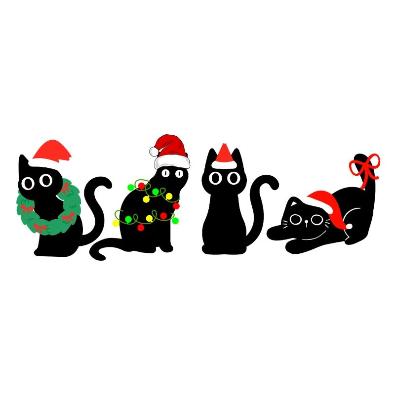 Chat à Noël