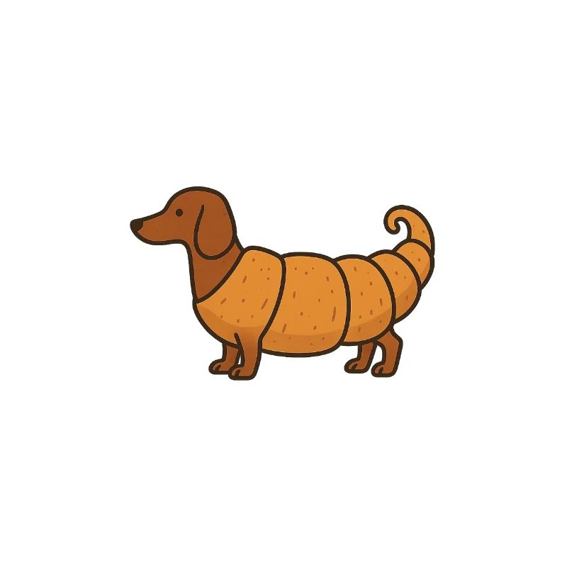 Mashup de croissant teckel