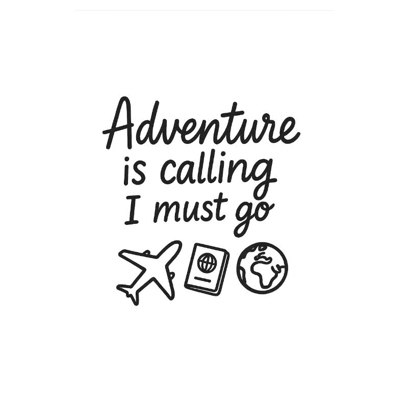 Conception de citation de voyage d’appel d’aventure