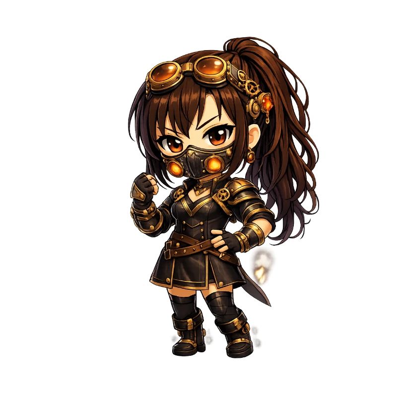 Zuna Steampunk Ninja Combattant