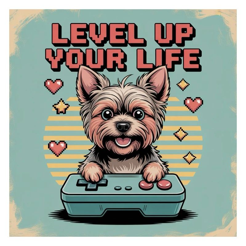 Pixel Dog and Level Up Theme