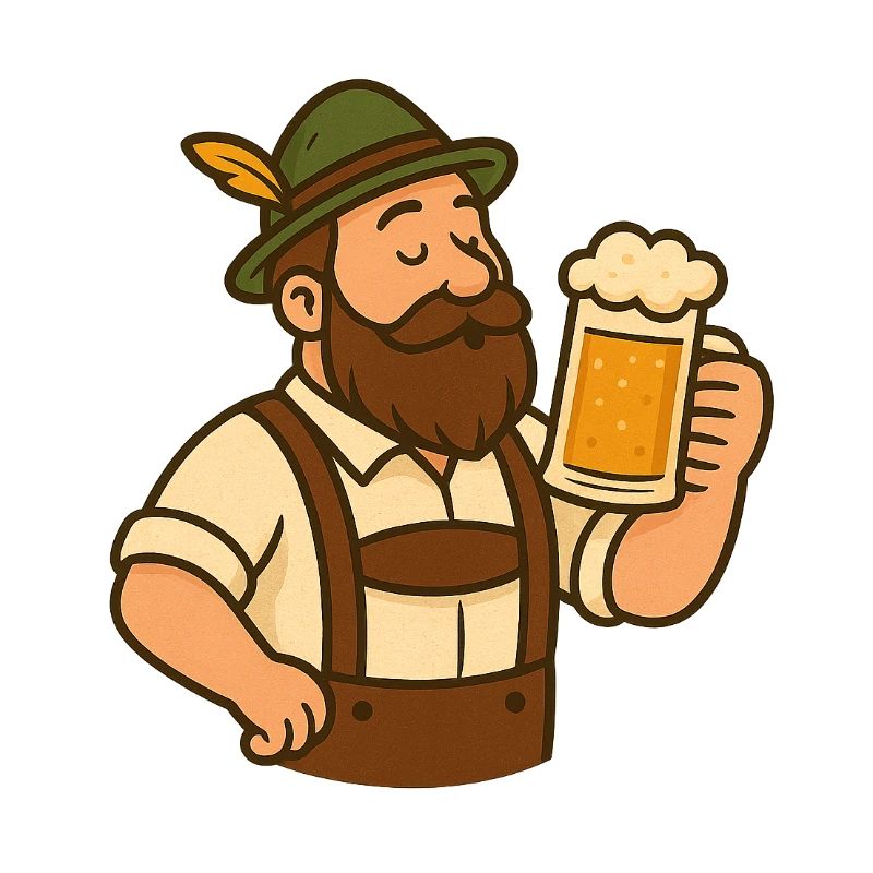 Bayerischer Biergarten–Motiv
