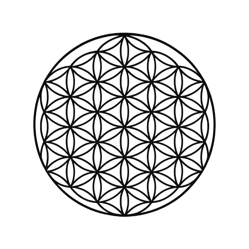 Conception de cercle de fleur de vie