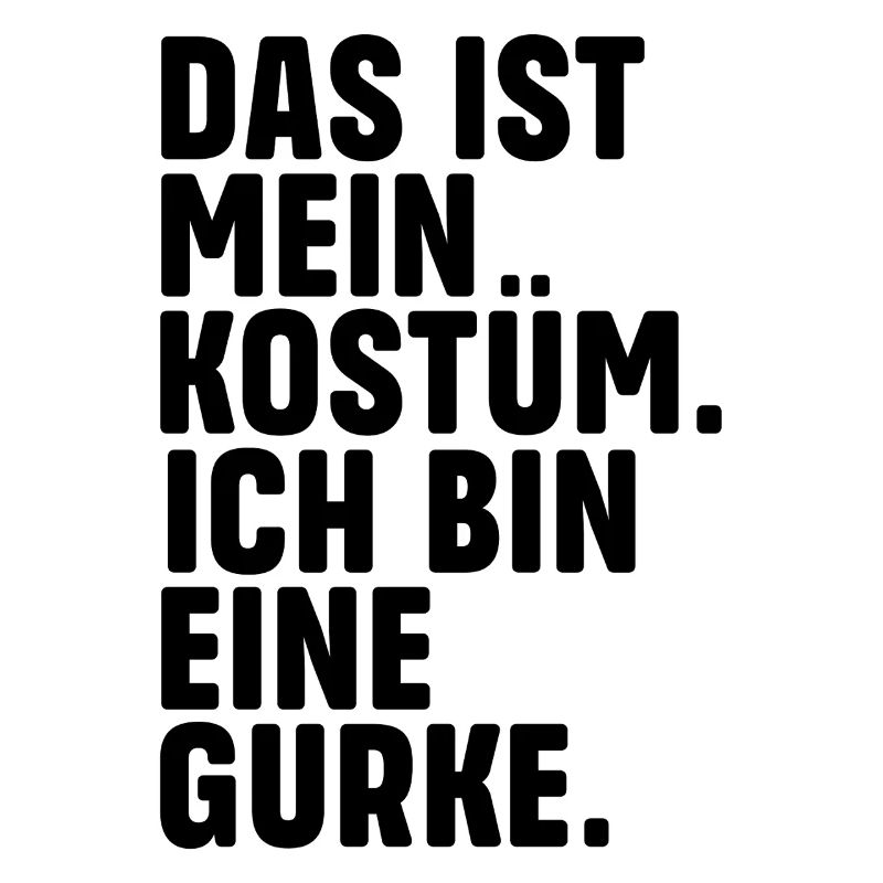 C’est mon costume de concombre. Je suis un concombre.