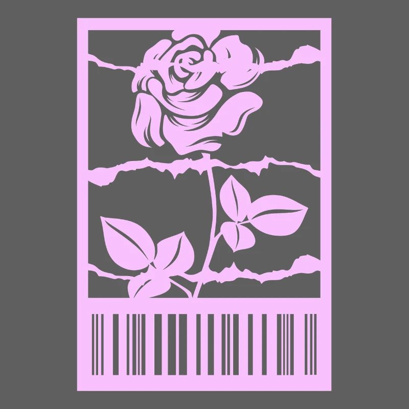 Gothic Rose Stacheldraht Strichcode Urban Style