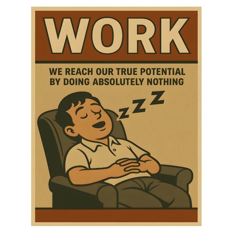 Doing nothing at work, true potential