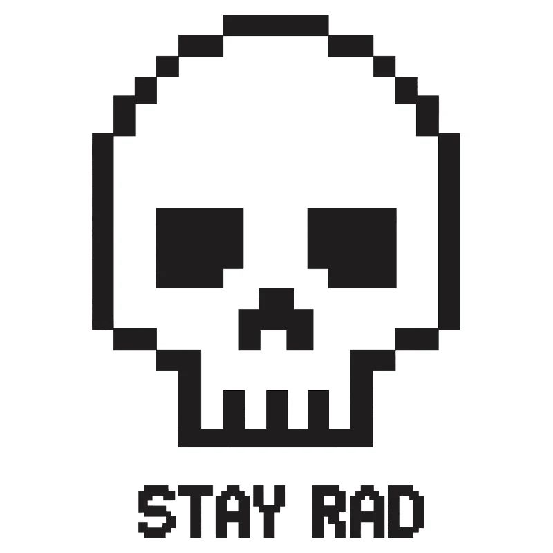 Pixel Skull Stay Wheel