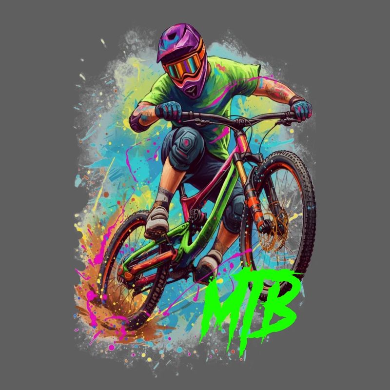 Art d'action en VTT