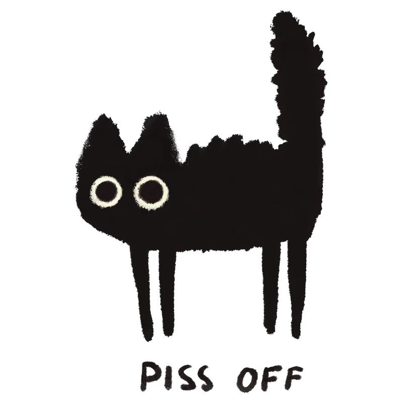 Grumpy Kitty Vibes - Laissez-moi tranquille