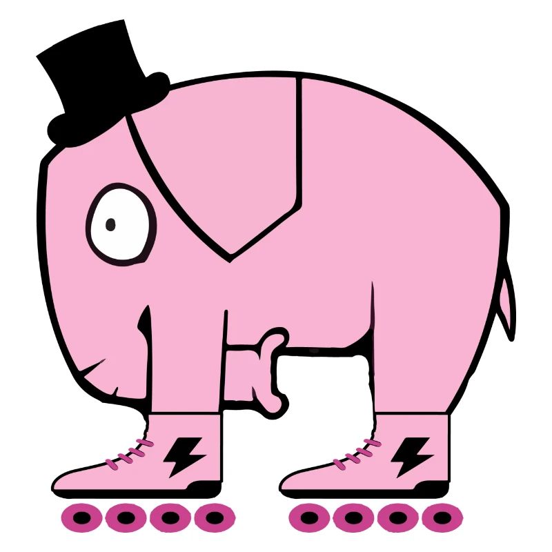 Pinker Elefant