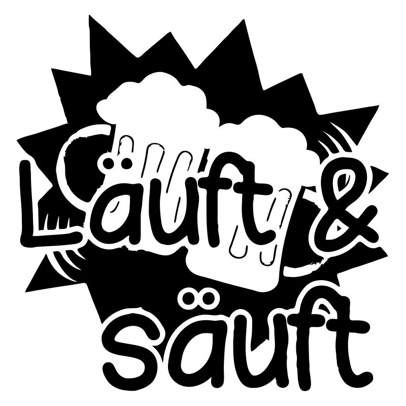 Läuft - Säuft Bier lustig Spruch