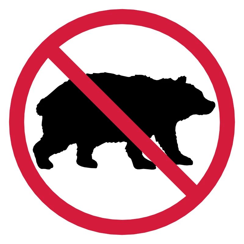 Bär Verboten Schild