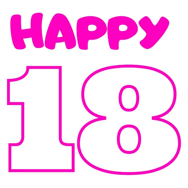 18 Birthday Pink