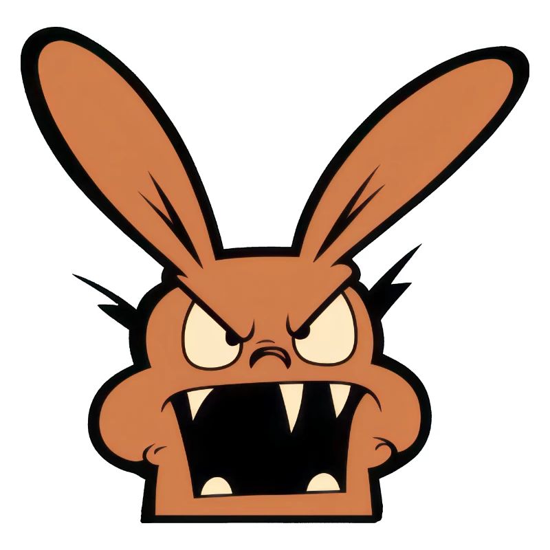 angry rabbit