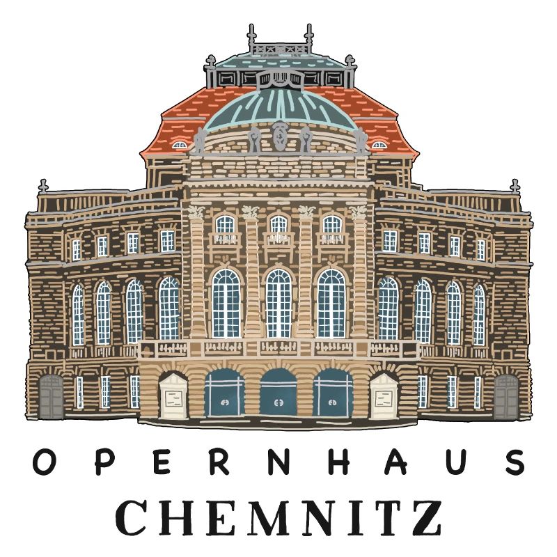 Chemnitz Opera House, Germany Drawing