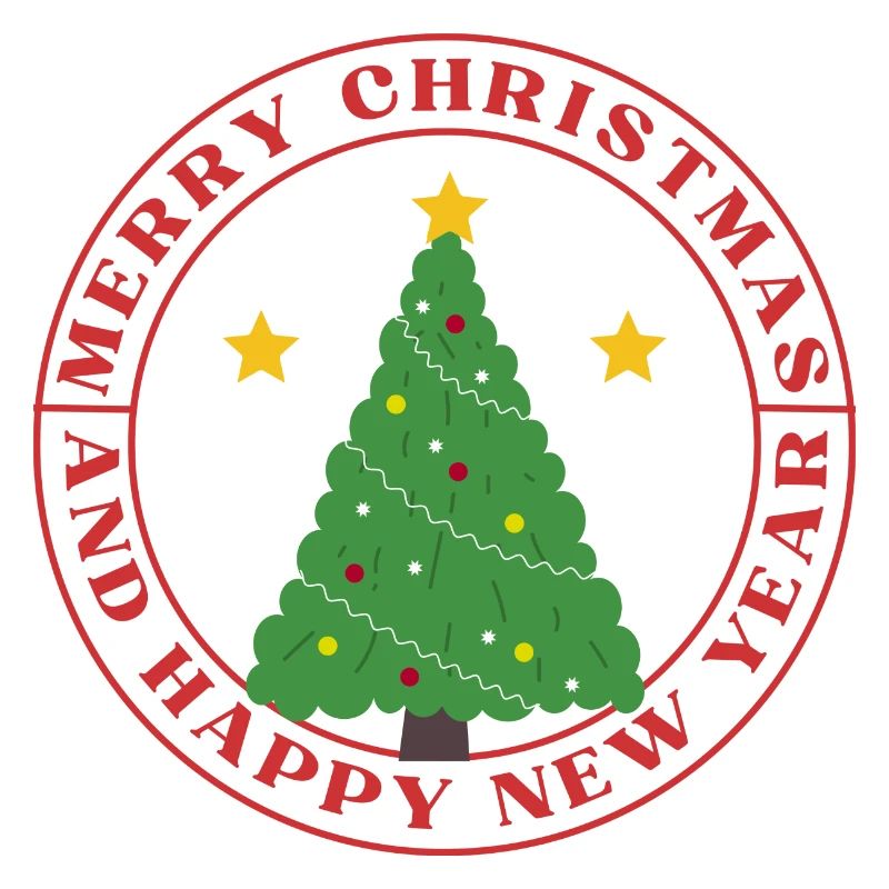 Festive Circular Christmas Tree