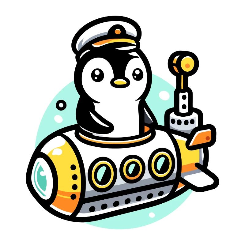 Submarine Captain Penguin: Deep Sea Explorer