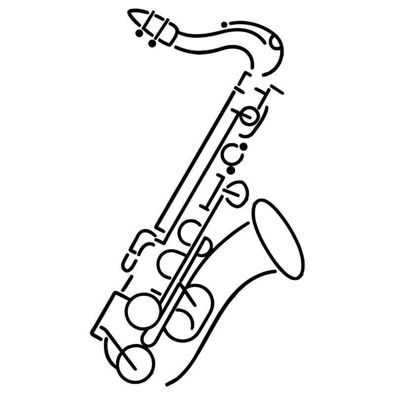 Dessin de saxophone