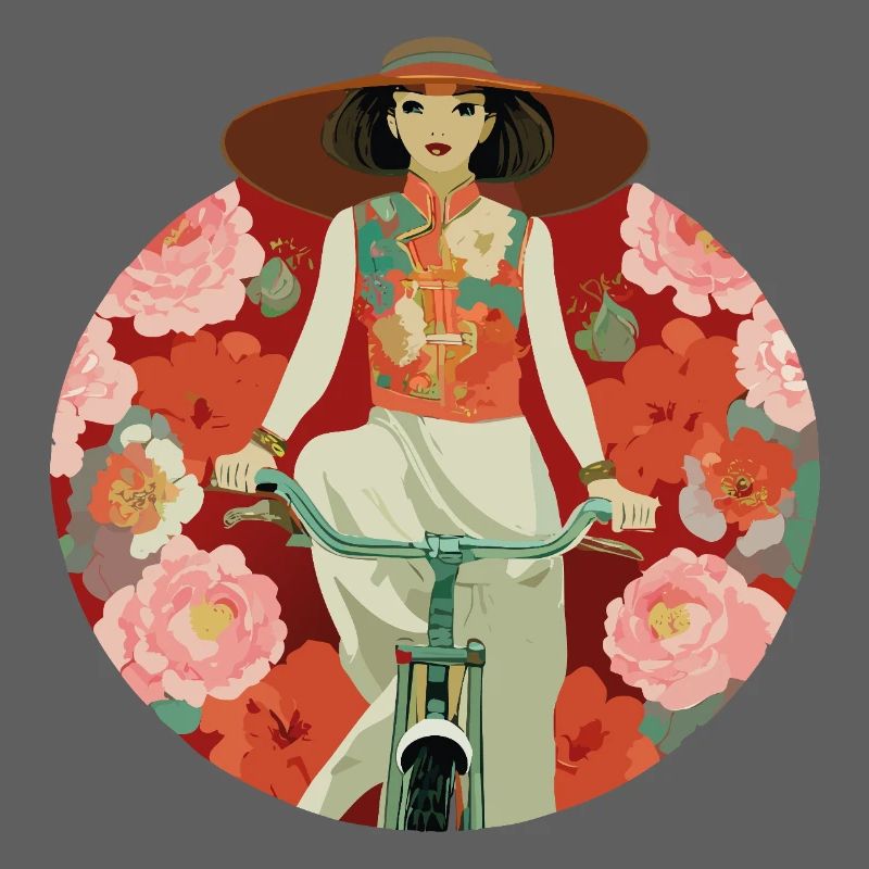 Fahrradfahrerin