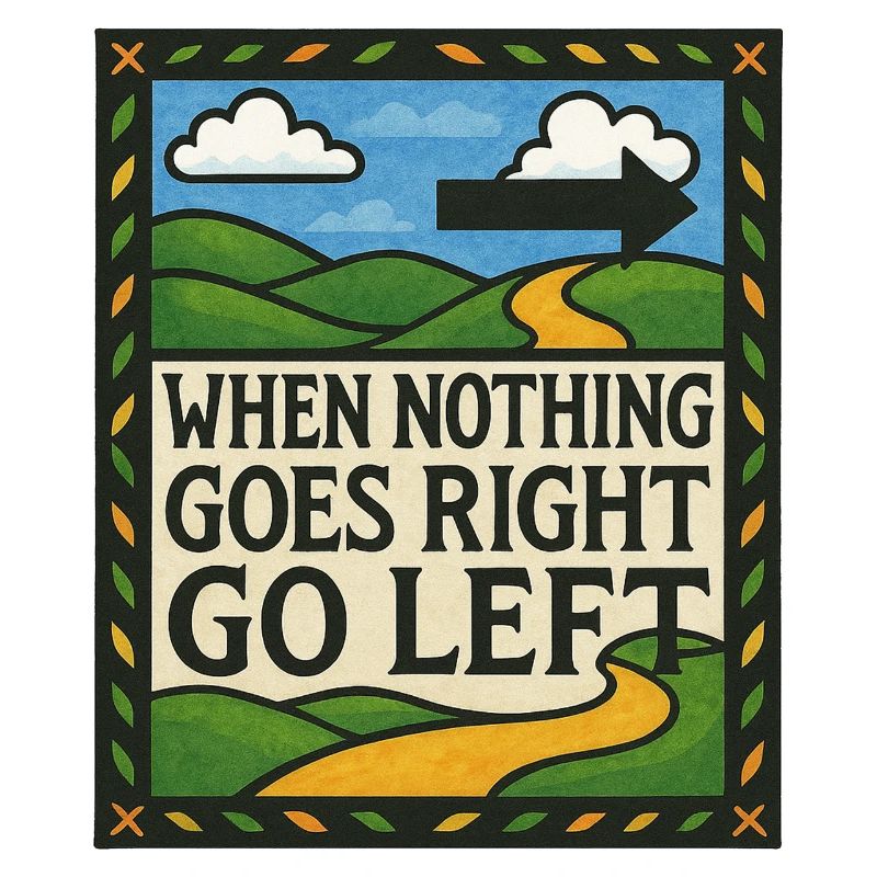 When nothing goes right go left