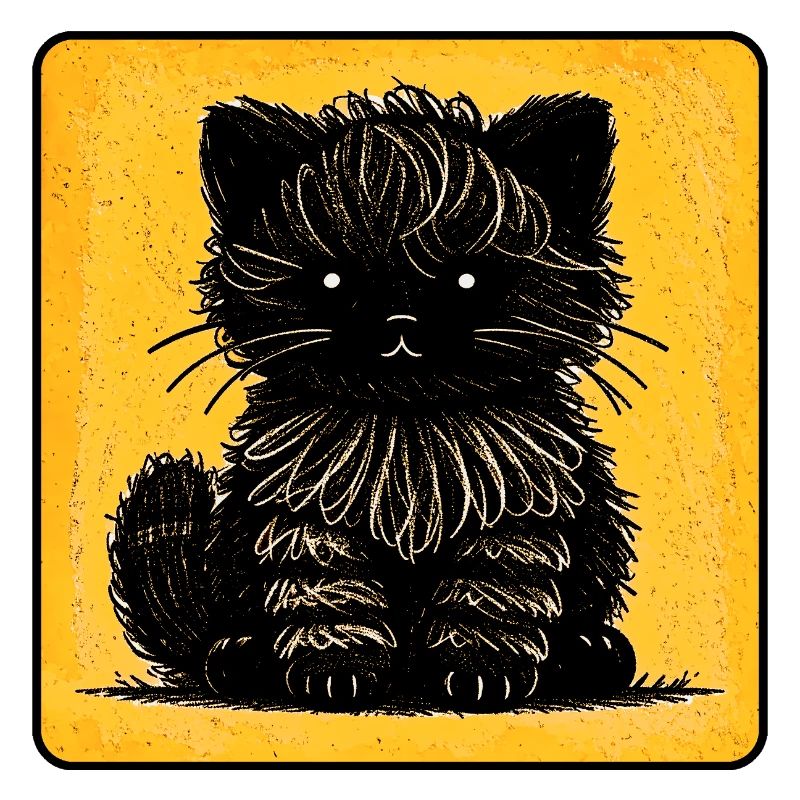 Fuzzy Cat (Yellow)