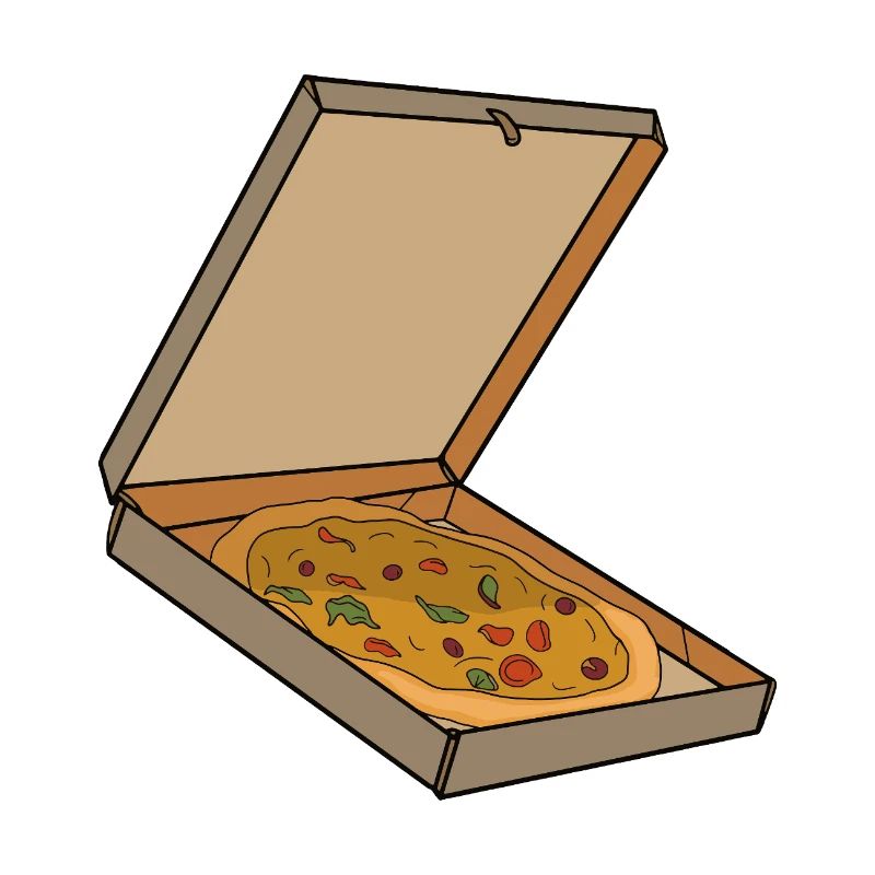 Fetta di Pizza Box Pop Art