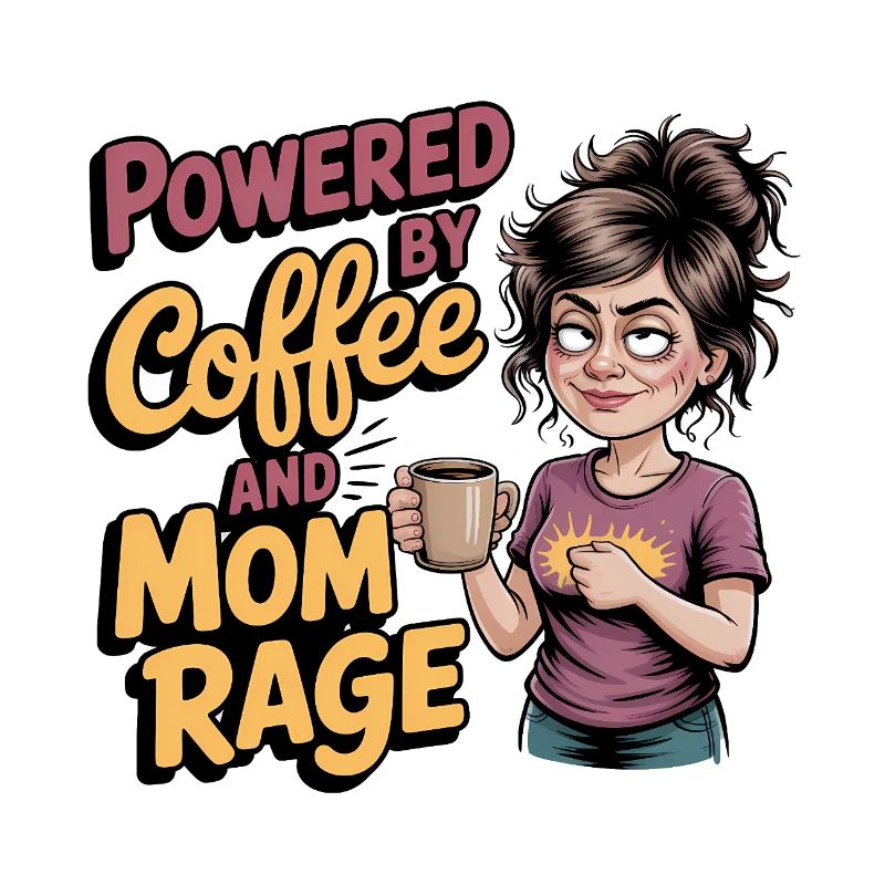 Powered by Coffee and Mom Rage – Muttertagsgeschenk