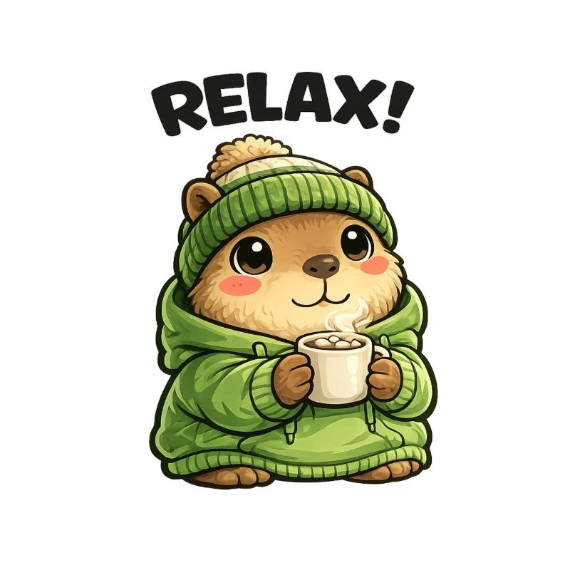 Relax Bear en sweat à capuche vert