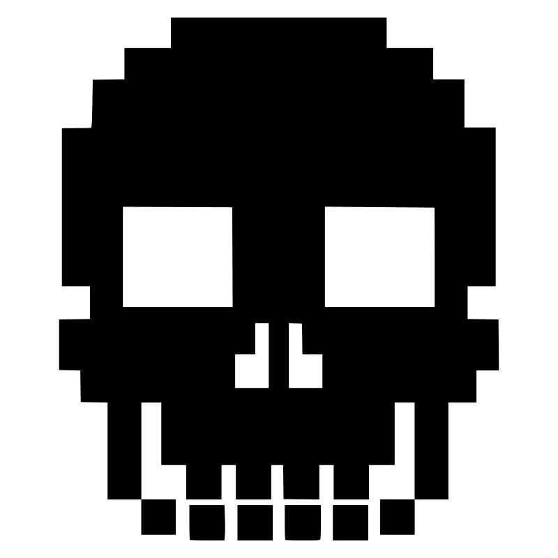 Fin de jeu rétro de Pixel Totenkopf Skull