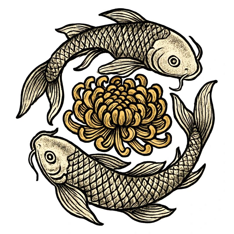 Cycle du chrysanthème Koi