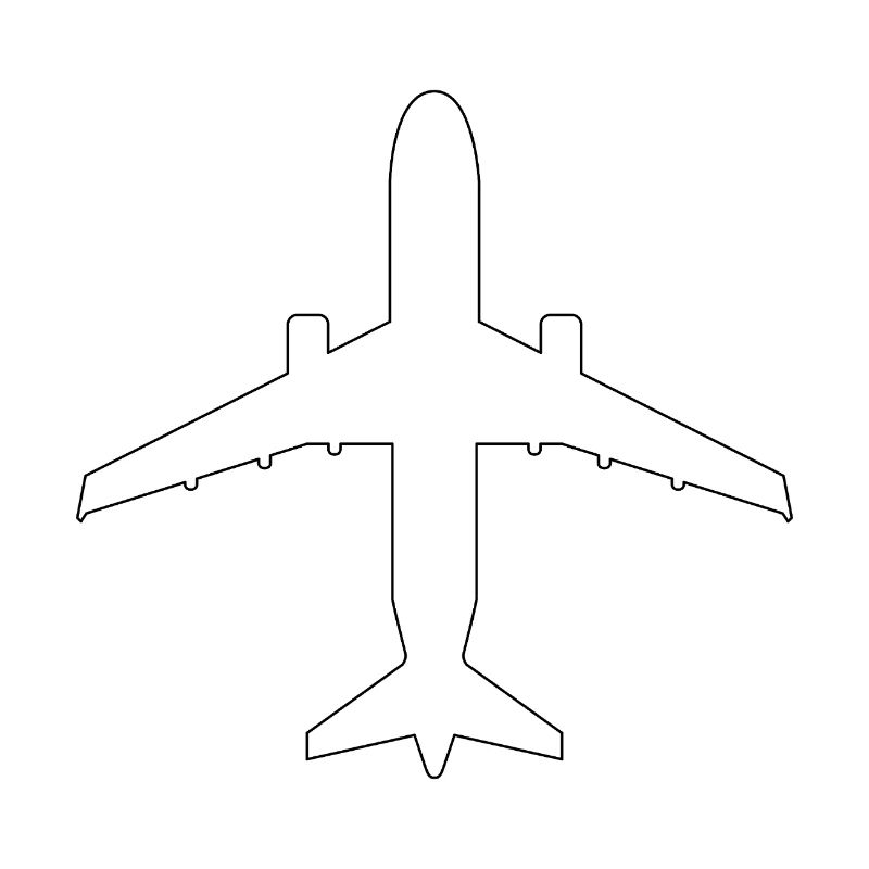 Airplane outline