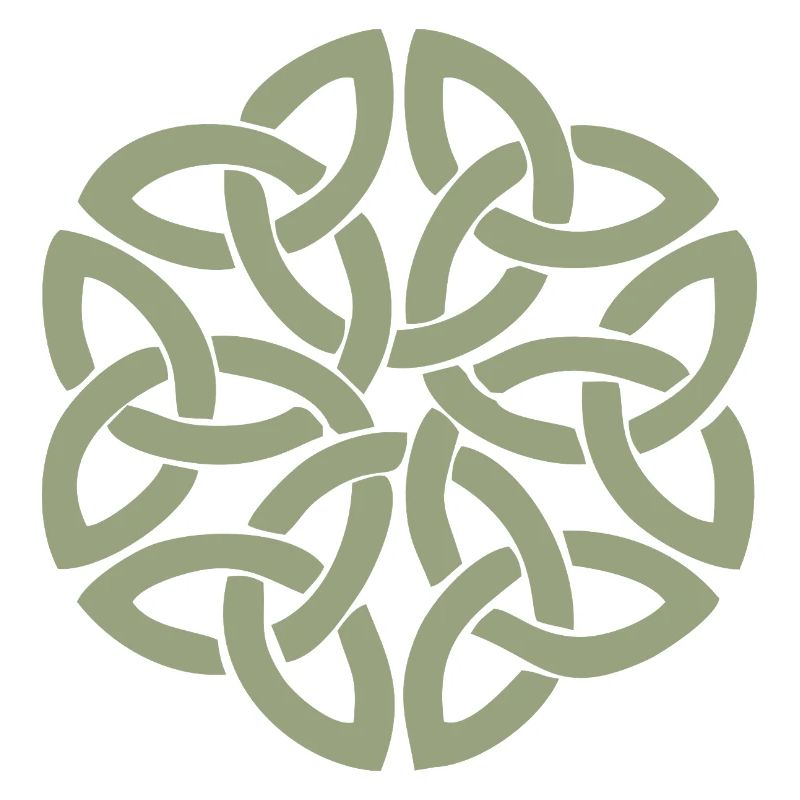Entrelacement circulaire du nœud celtique