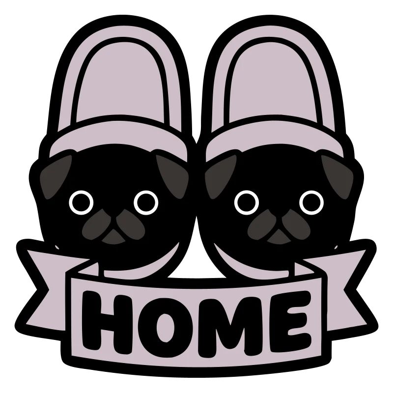 Mops Hausschuhe Home Banner
